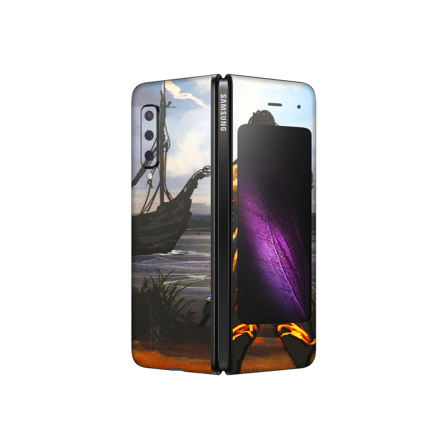 Samsung M/F/Note/Flip and C Phone Skins (All Models) - Heavenly God Figure - 3D Embossed Finish (L-34) Samsung Galaxy Fold