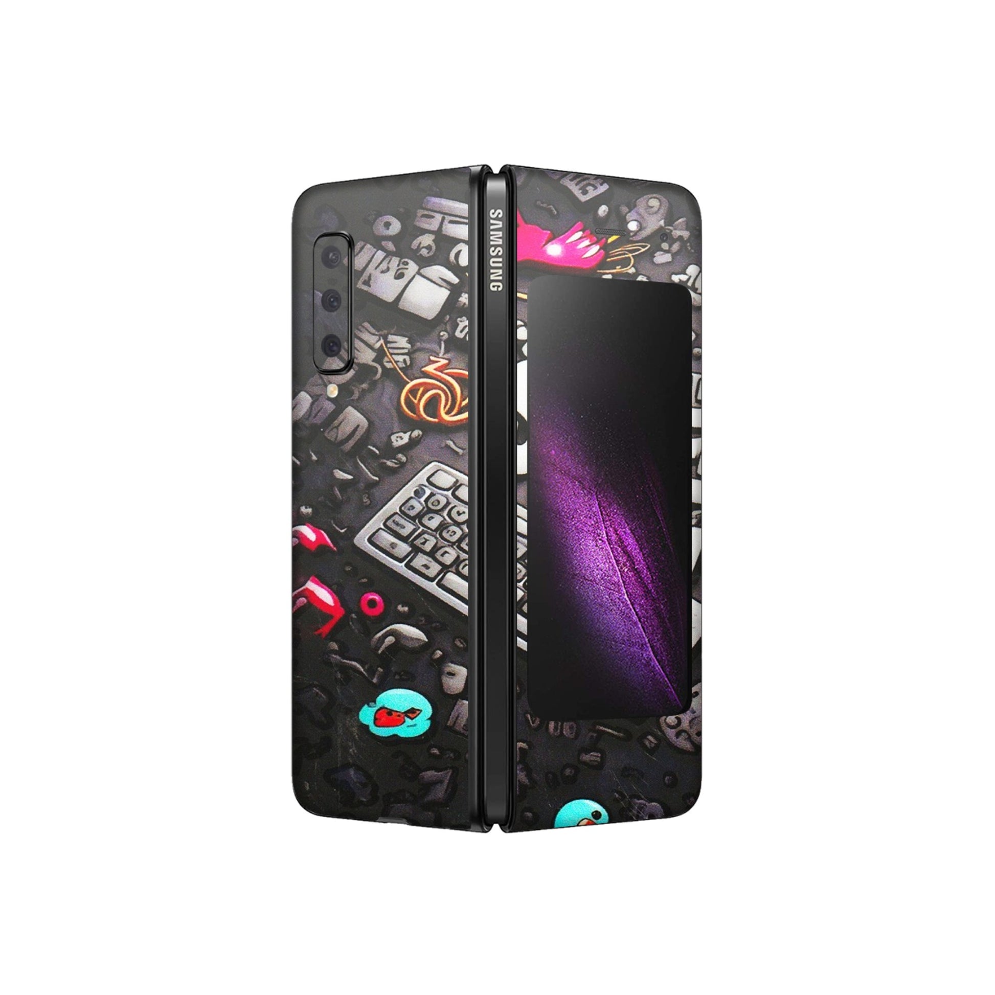Samsung M/F/Note/Flip and C Phone Skins (All Models) - Gadgets Sale - 3D Embossed Finish (L-50) Samsung Galaxy Fold