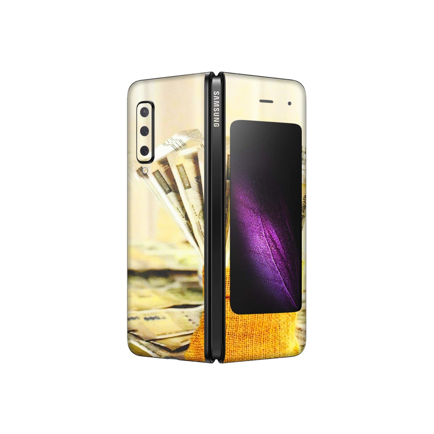 Samsung M/F/Note/Flip and C Phone Skins (All Models) - Show Me The Money - 3D Embossed Finish (L-52) Samsung Galaxy Fold