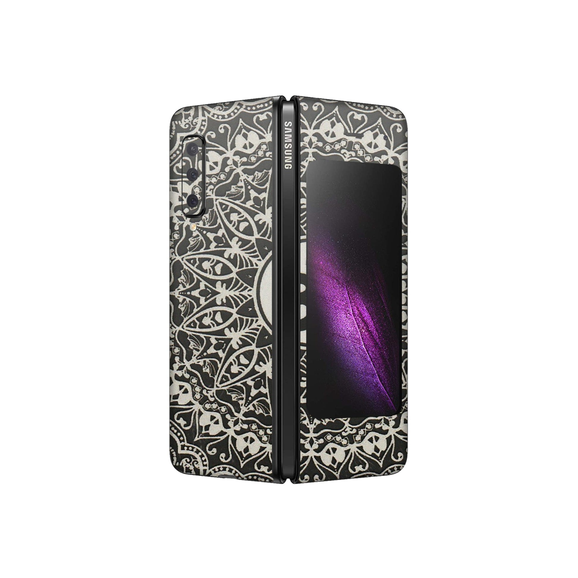 Samsung M/F/Note/Flip and C Phone Skins (All Models) - Aum Elegant Mandala - 3D Embossed Finish (L-62) Samsung Galaxy Fold