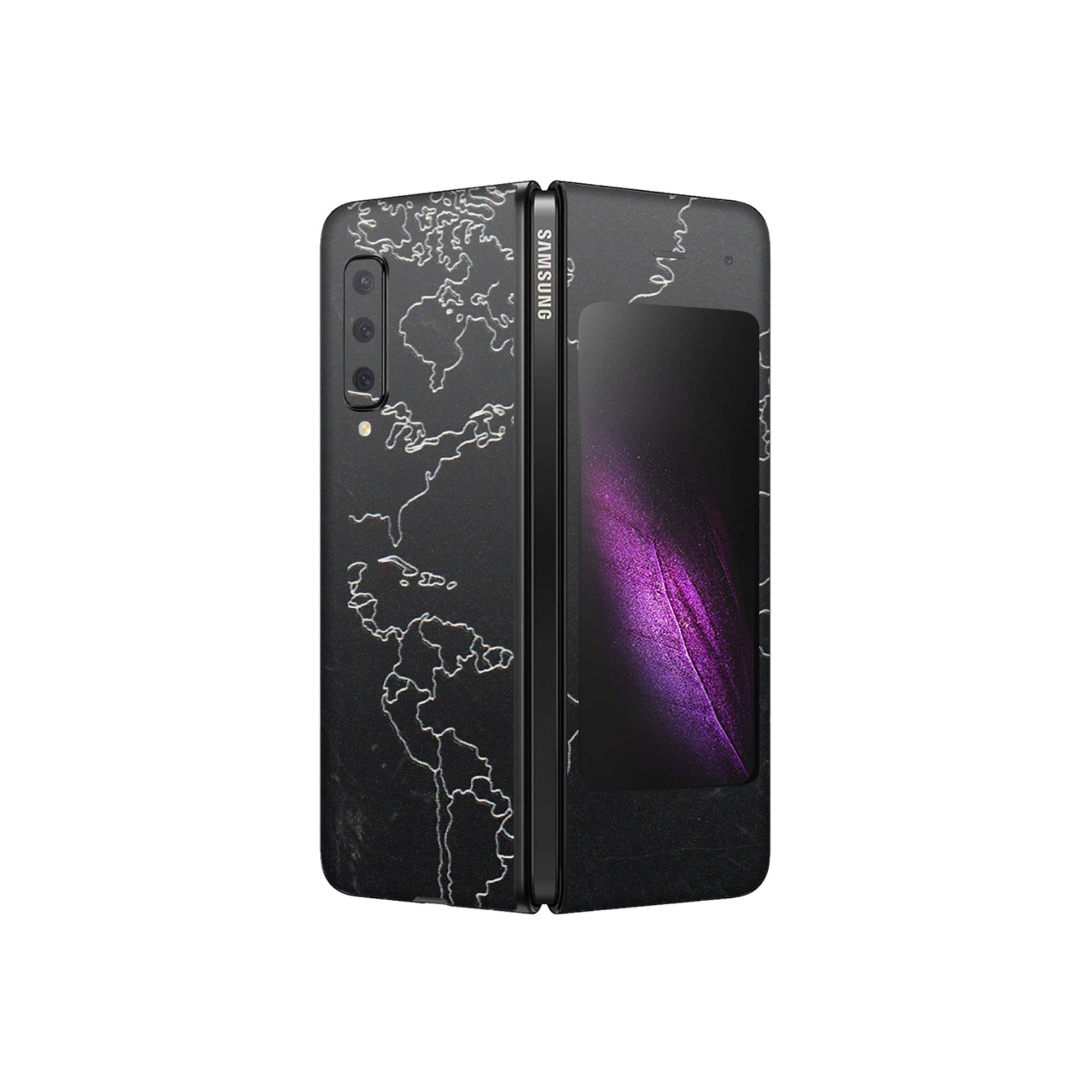 Samsung M/F/Note/Flip and C Phone Skins (All Models) - Never Ending Travel - 3D Embossed Finish (L-79) Samsung Galaxy Fold