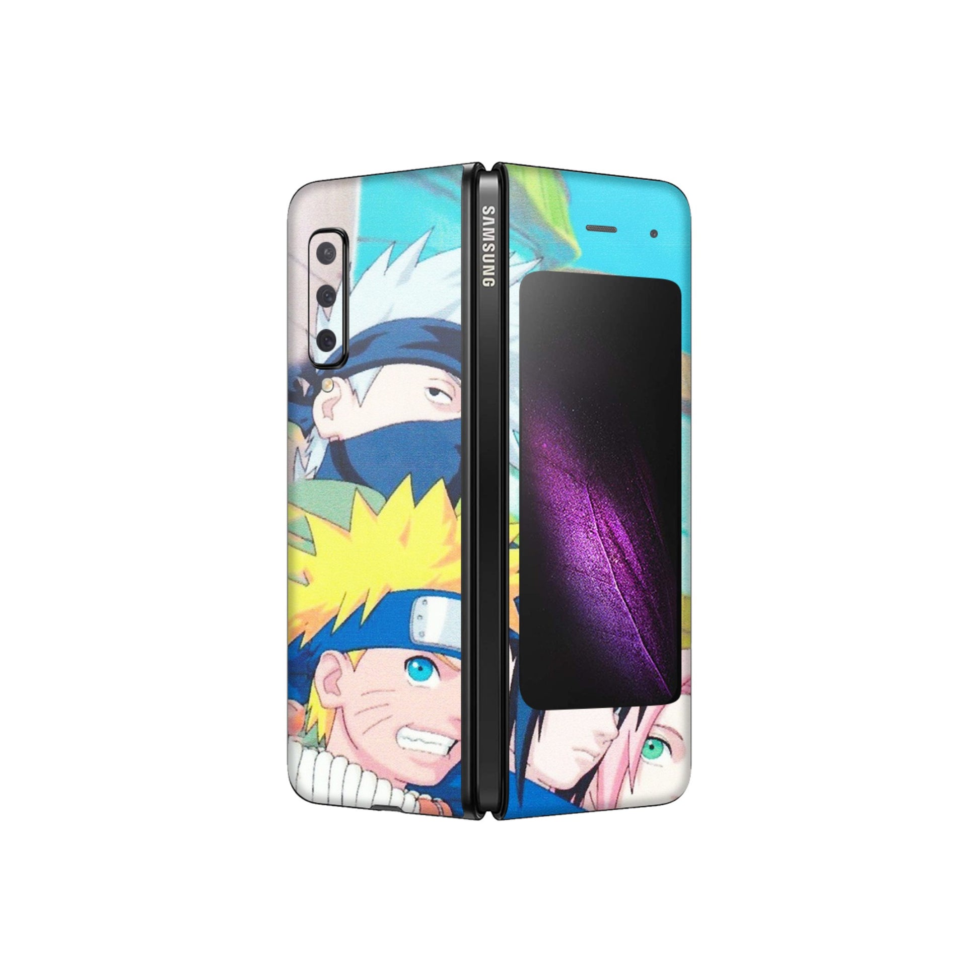 Samsung M/F/Note/Flip and C Phone Skins (All Models) - Team Minato And Kakashi - Matte Finish (M-101) Samsung Galaxy Fold