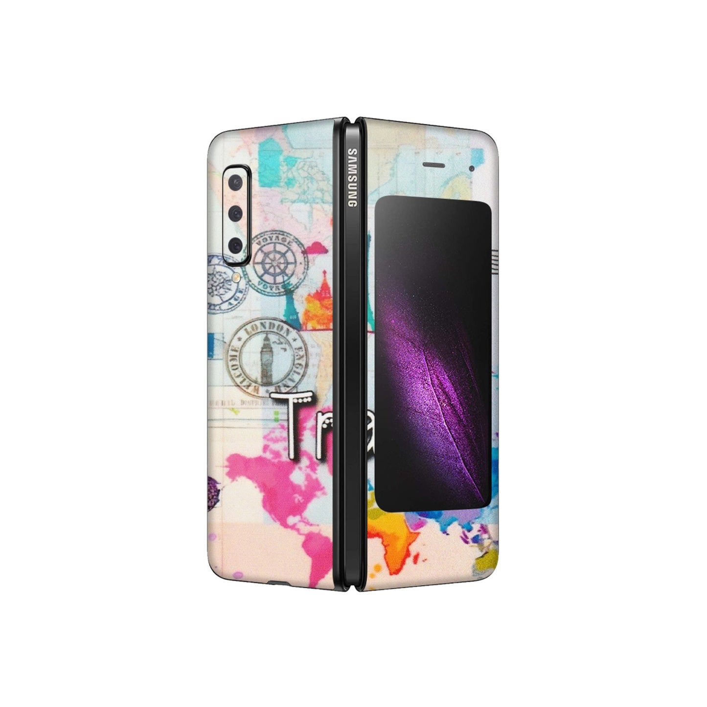 Samsung M/F/Note/Flip and C Phone Skins (All Models) - Travel The Wonders - Matte Finish (M-108) Samsung Galaxy Fold