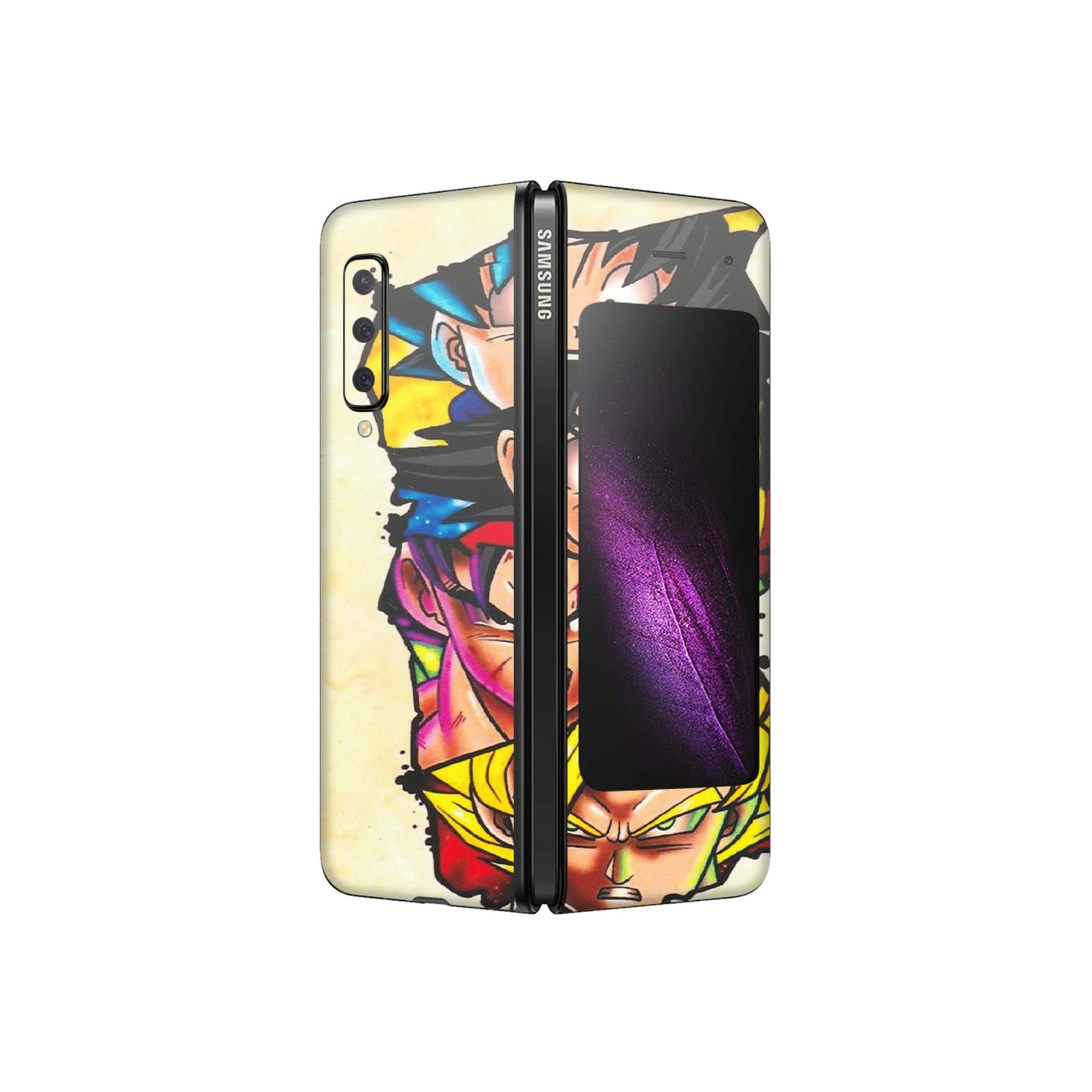 Samsung M/F/Note/Flip and C Phone Skins (All Models) - Angry Multi Anime - Matte Finish (M-113) Samsung Galaxy Fold