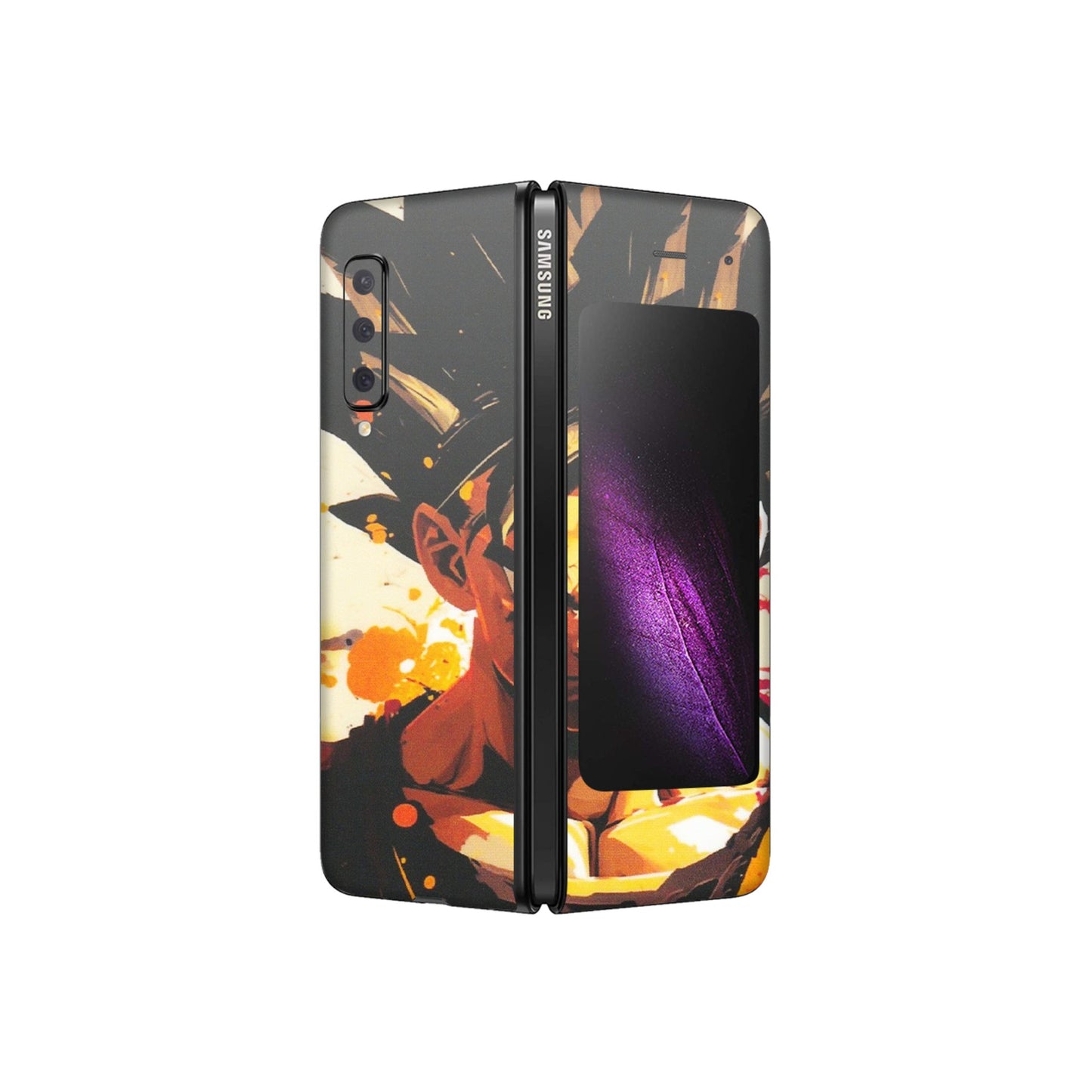 Samsung M/F/Note/Flip and C Phone Skins (All Models) - Angry Goku - Matte Finish (M-12) Samsung Galaxy Fold
