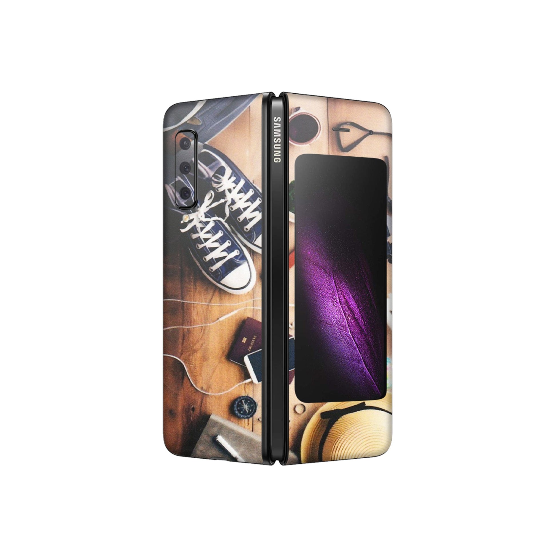 Samsung M/F/Note/Flip and C Phone Skins (All Models) - Travel Wanderlust - Matte Finish (M-133) Samsung Galaxy Fold