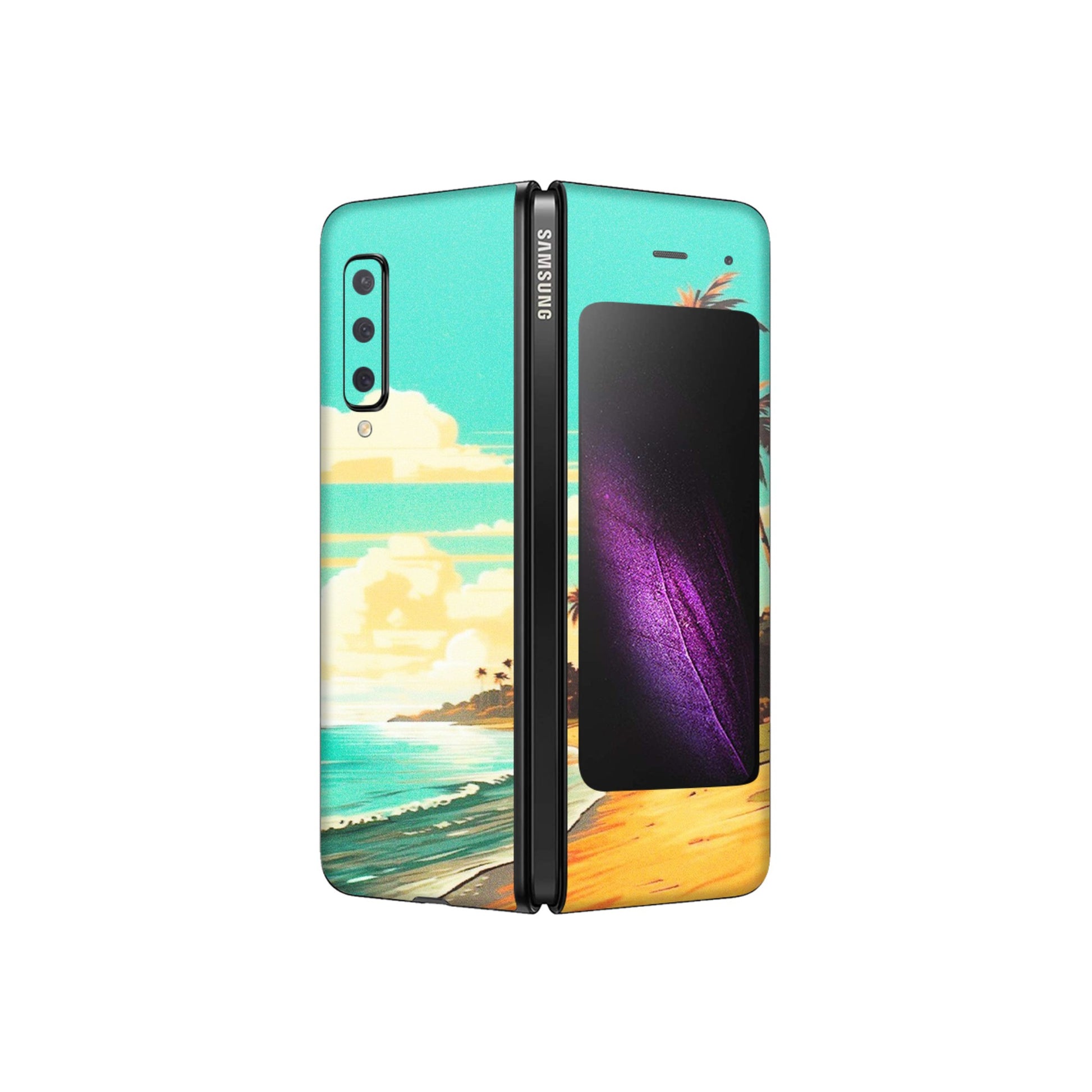 Samsung M/F/Note/Flip and C Phone Skins (All Models) - Miami Beach - Matte Finish (M-136) Samsung Galaxy Fold