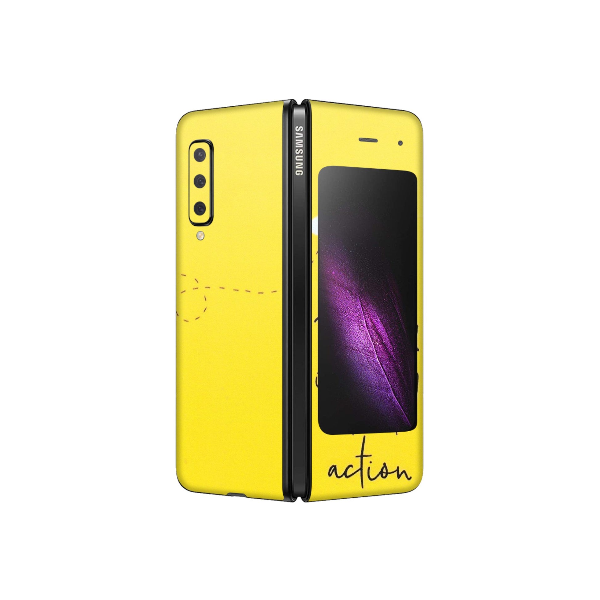 Samsung M/F/Note/Flip and C Phone Skins (All Models) - Dream Is Nothing Without Action - Matte Finish (M-138) Samsung Galaxy Fold