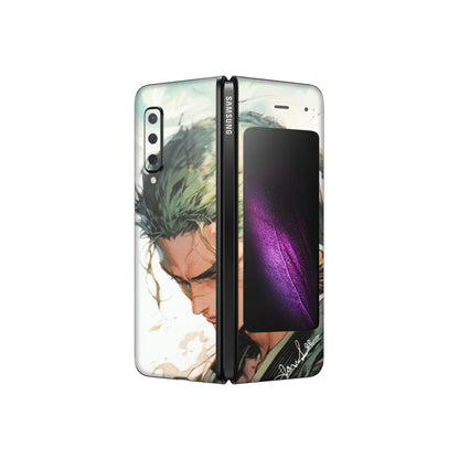 Samsung M/F/Note/Flip and C Phone Skins (All Models) - New Roronoa Zoro One Picece Anime - Matte Finish (M-140) Samsung Galaxy Fold