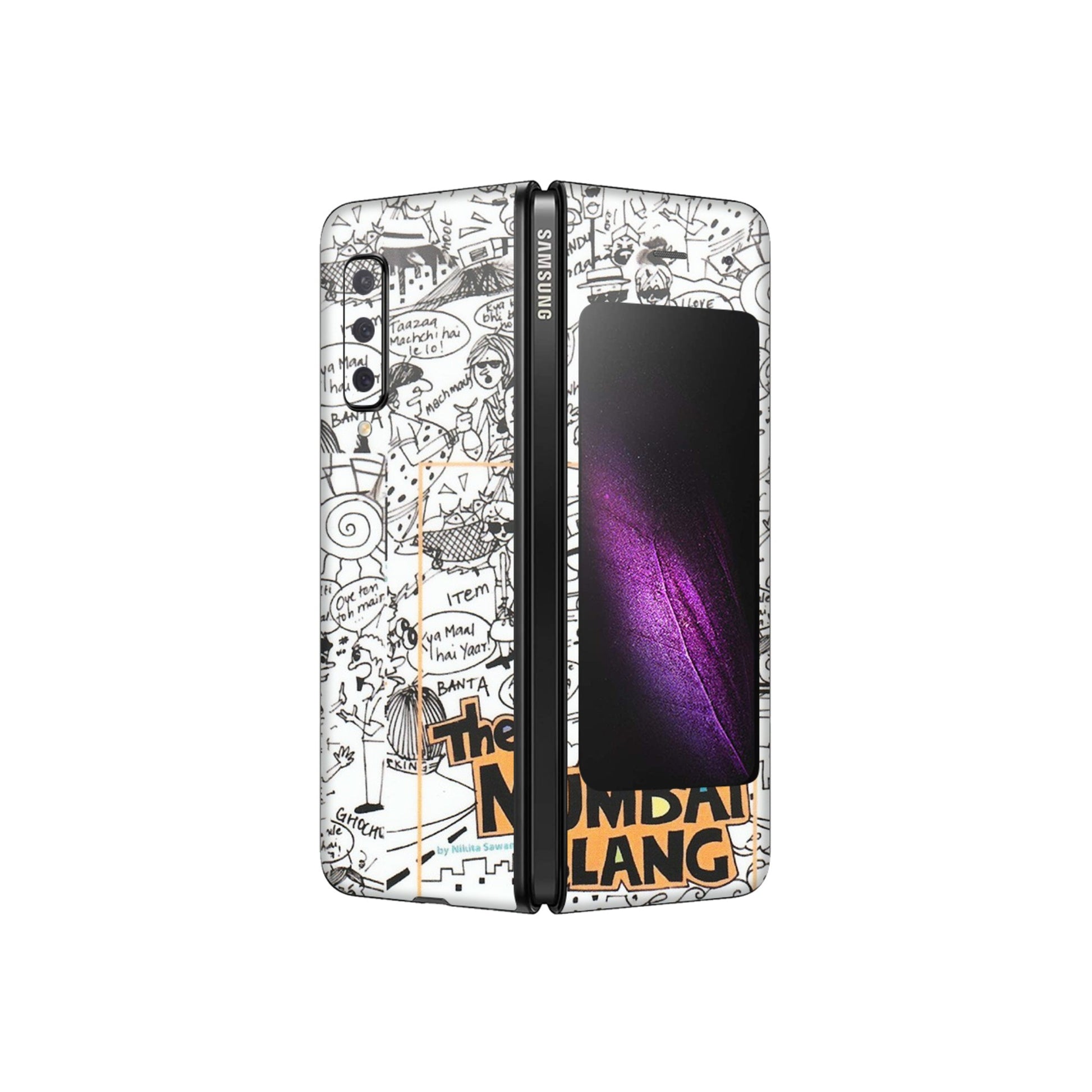 Samsung M/F/Note/Flip and C Phone Skins (All Models) - The Mumbai Slang - Matte Finish (M-142) Samsung Galaxy Fold