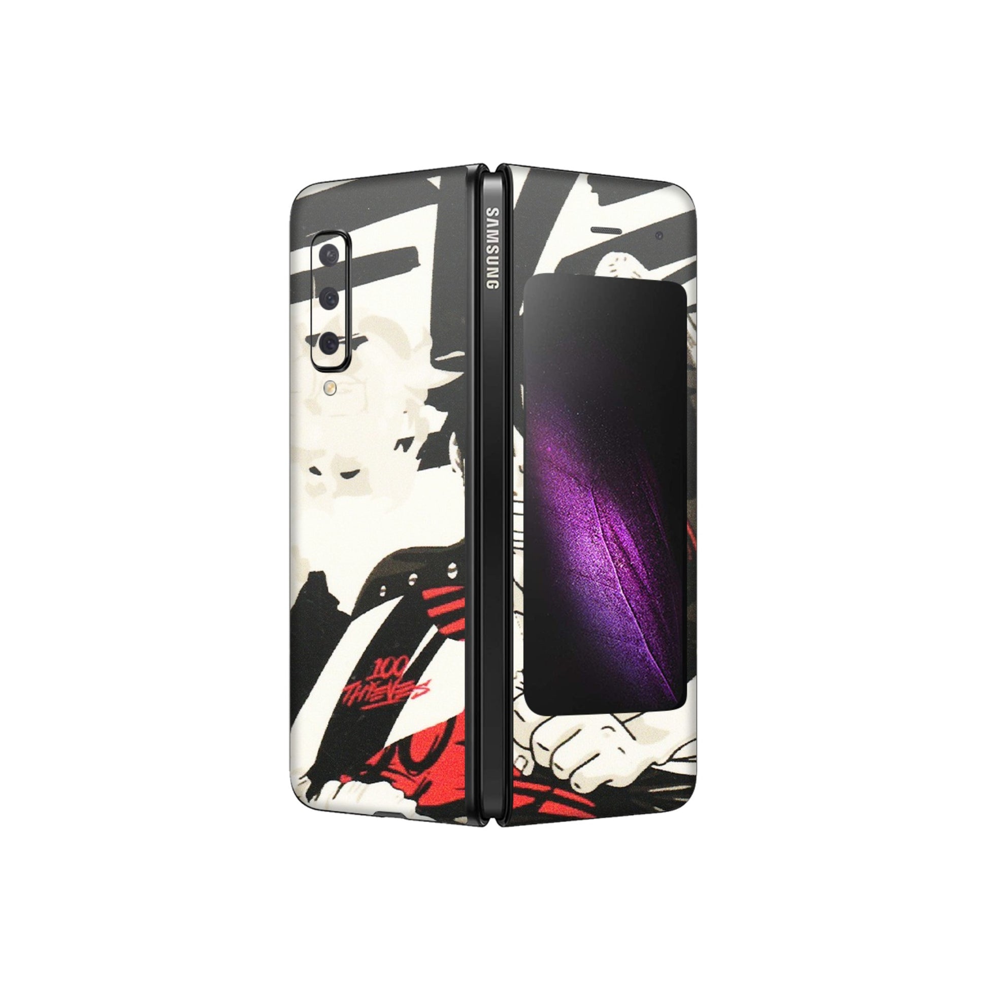 Samsung M/F/Note/Flip and C Phone Skins (All Models) - Monkey D.Luffy Manga Anime - Matte Finish (M-145) Samsung Galaxy Fold
