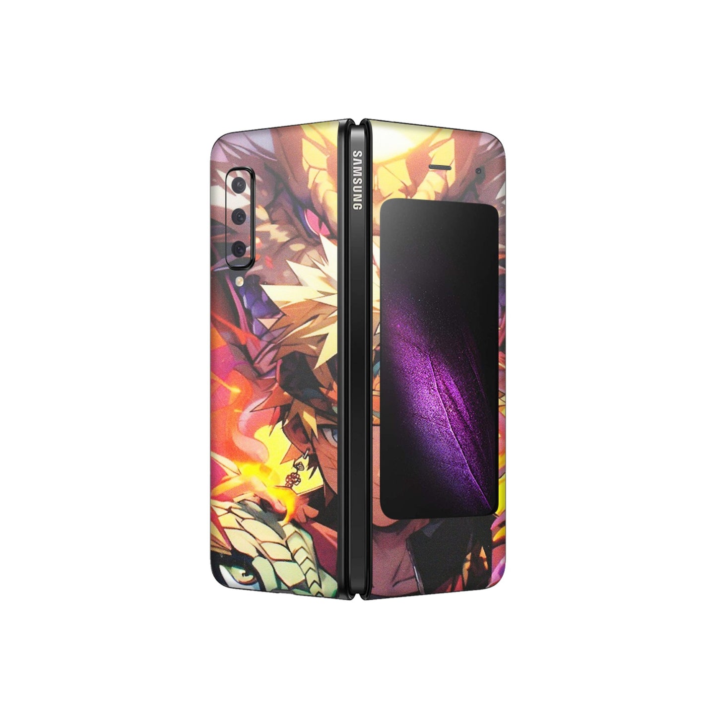 Samsung M/F/Note/Flip and C Phone Skins (All Models) - Angry Naruto Anime - Matte Finish (M-148) Samsung Galaxy Fold