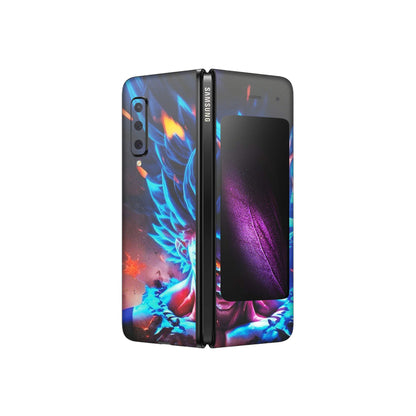 Samsung M/F/Note/Flip and C Phone Skins (All Models) - Angry Goku Dragon Ball Anime - Matte Finish (M-150) Samsung Galaxy Fold