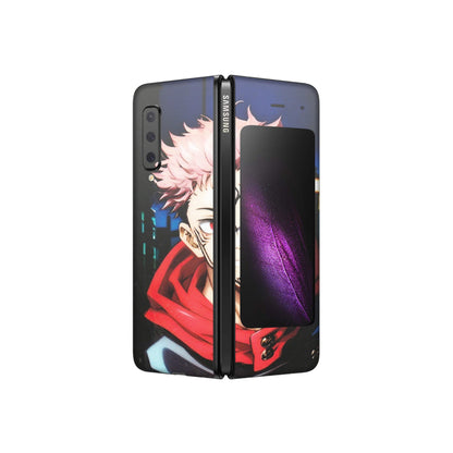 Samsung M/F/Note/Flip and C Phone Skins (All Models) - Yuji Itadori Funny Face Anime - Matte Finish (M-152) Samsung Galaxy Fold