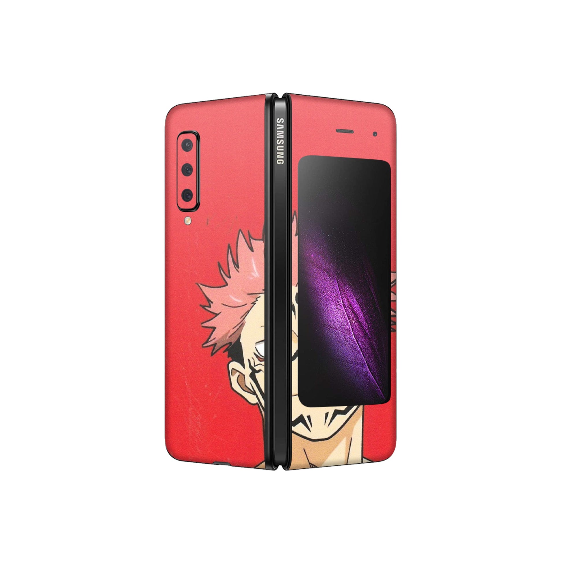 Samsung M/F/Note/Flip and C Phone Skins (All Models) - Ryomen Sukuna Fun Anime - Matte Finish (M-153) Samsung Galaxy Fold