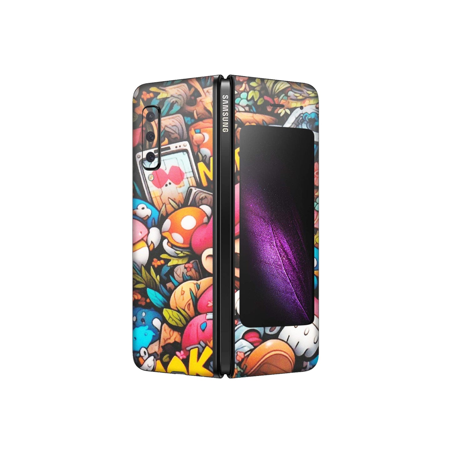 Samsung M/F/Note/Flip and C Phone Skins (All Models) - Super Mario Bros Artistic - Matte Finish (M-173) Samsung Galaxy Fold