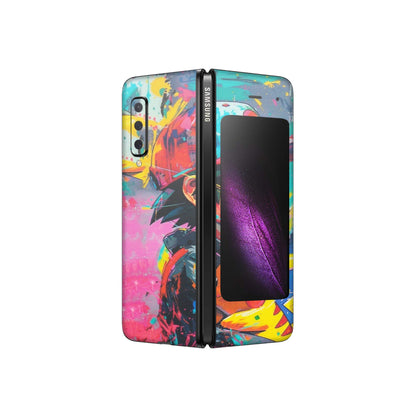 Samsung M/F/Note/Flip and C Phone Skins (All Models) - Ash & Pikachu - Matte Finish (M-26) Samsung Galaxy Fold