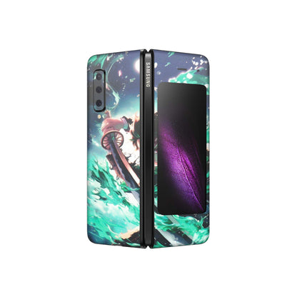 Samsung M/F/Note/Flip and C Phone Skins (All Models) - Sword Fighter Anime - Matte Finish (M-29) Samsung Galaxy Fold