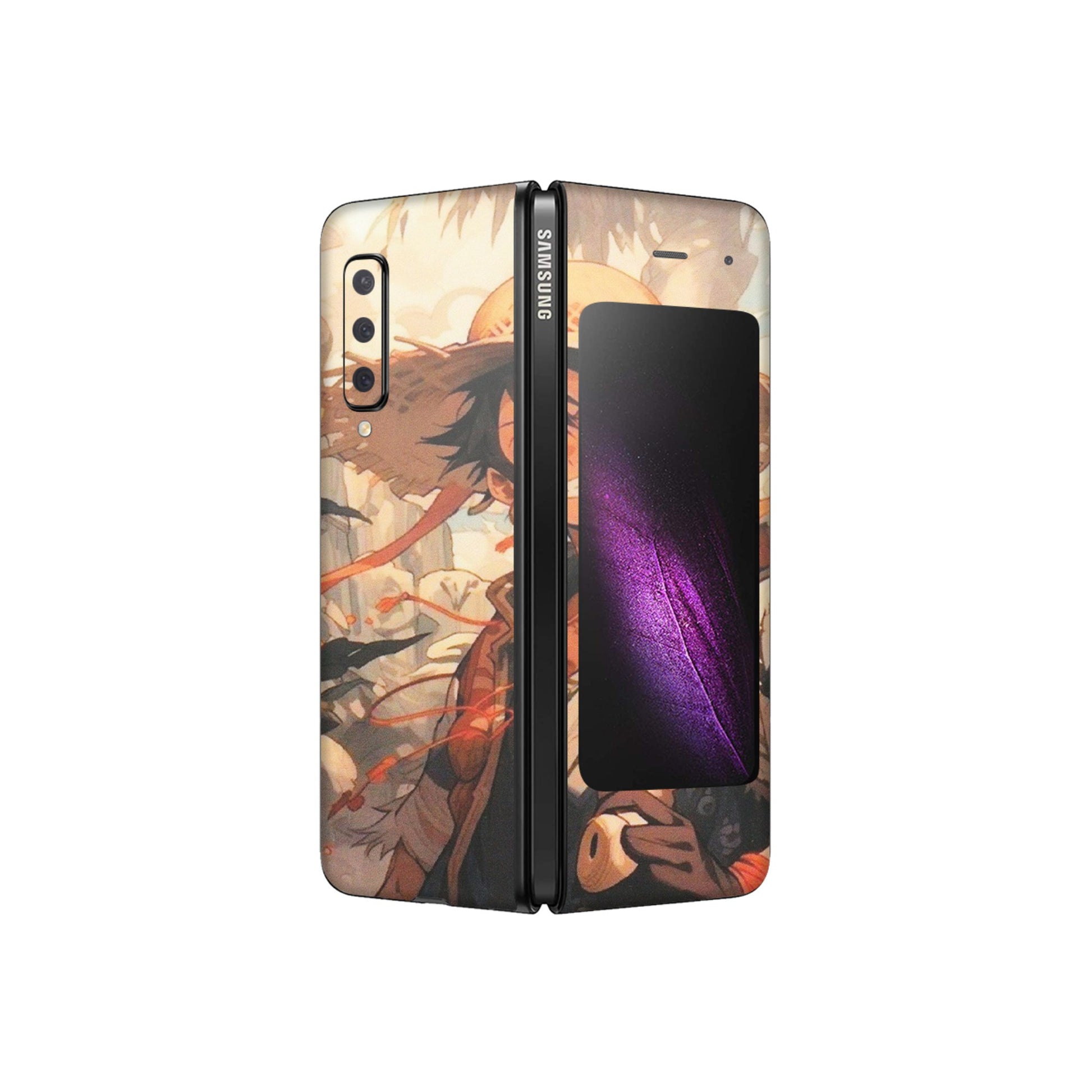 Samsung M/F/Note/Flip and C Phone Skins (All Models) - Anime Character Smile - Matte Finish (M-33) Samsung Galaxy Fold
