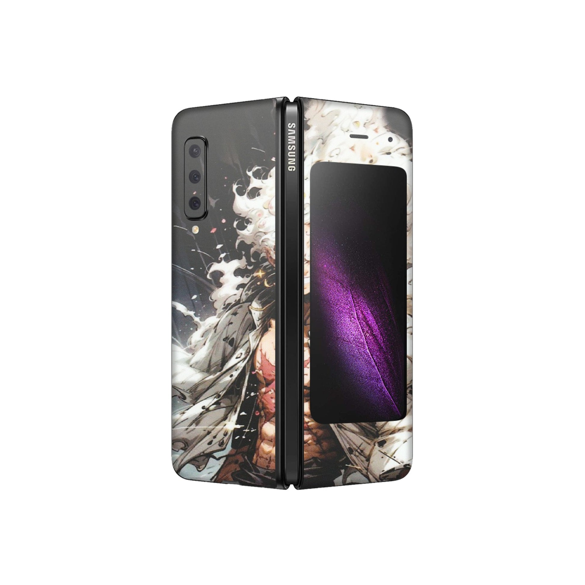 Samsung M/F/Note/Flip and C Phone Skins (All Models) - Anime Angry Classy Character - Matte Finish (M-34) Samsung Galaxy Fold