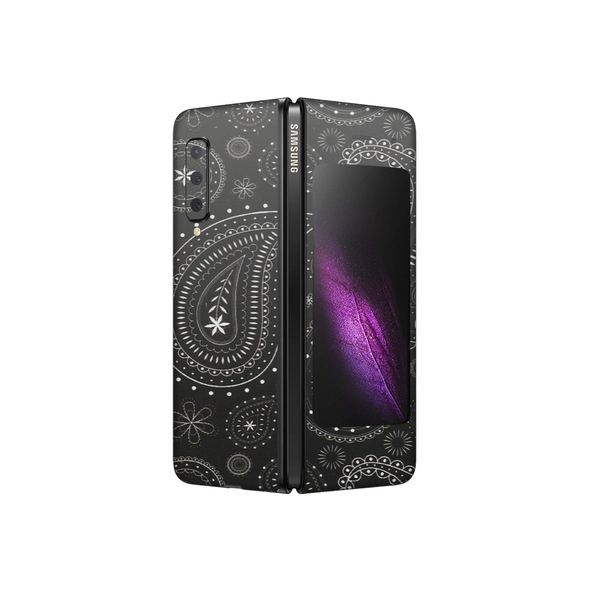 Samsung M/F/Note/Flip and C Phone Skins (All Models) - Black Sober Kerry - Matte Finish (M-37) Samsung Galaxy Fold