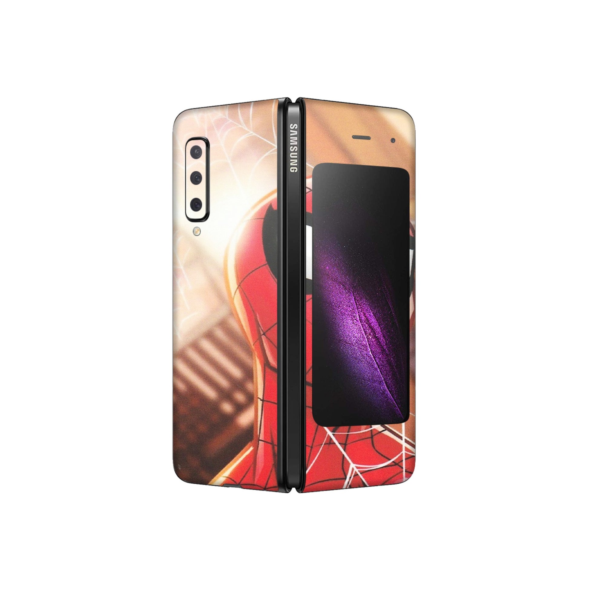 Samsung M/F/Note/Flip and C Phone Skins (All Models) - Spiderman Face New - Matte Finish (M-41) Samsung Galaxy Fold