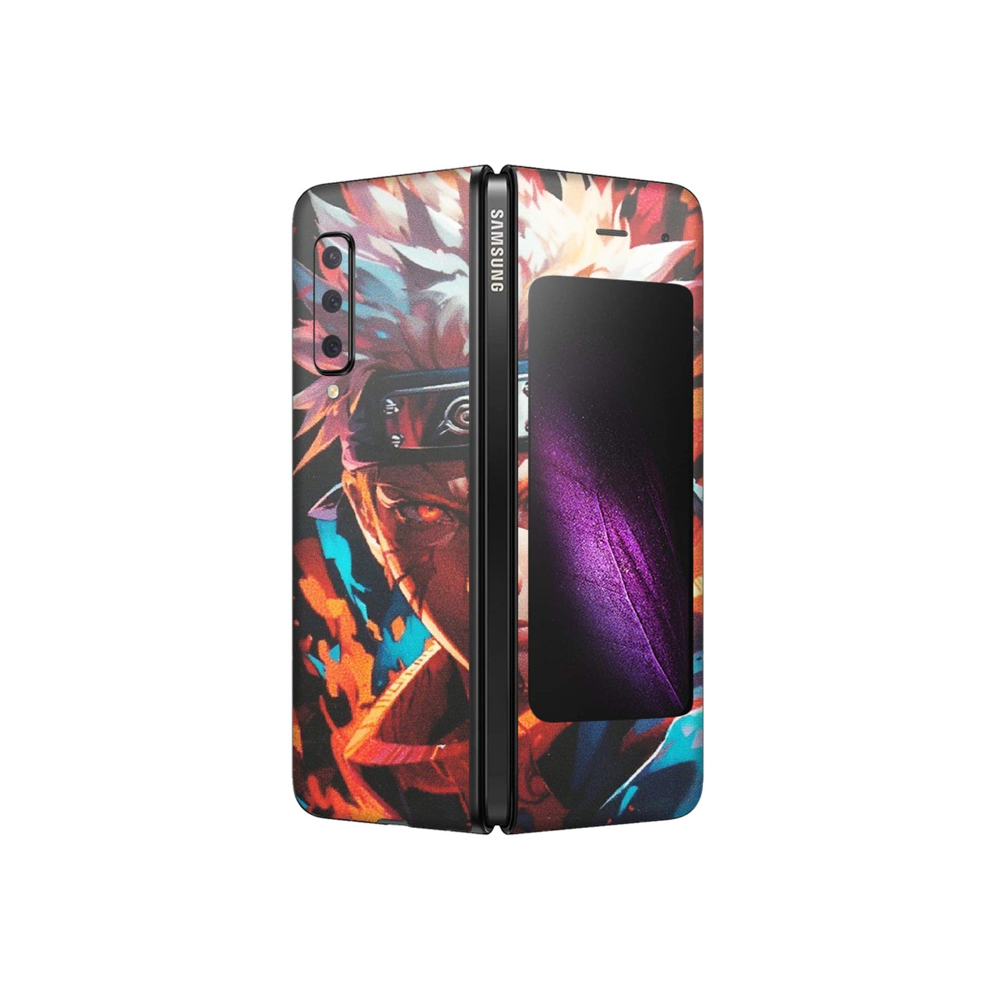 Samsung M/F/Note/Flip and C Phone Skins (All Models) - Anime Ferocious Character - Matte Finish (M-44) Samsung Galaxy Fold