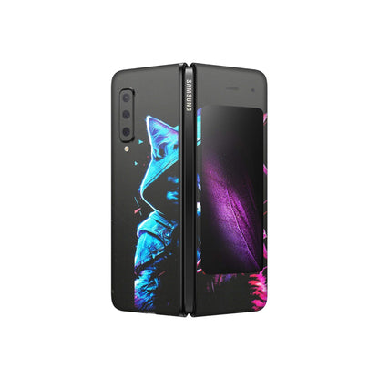Samsung M/F/Note/Flip and C Phone Skins (All Models) - Cyberpunk Cat - Matte Finish (M-45) Samsung Galaxy Fold
