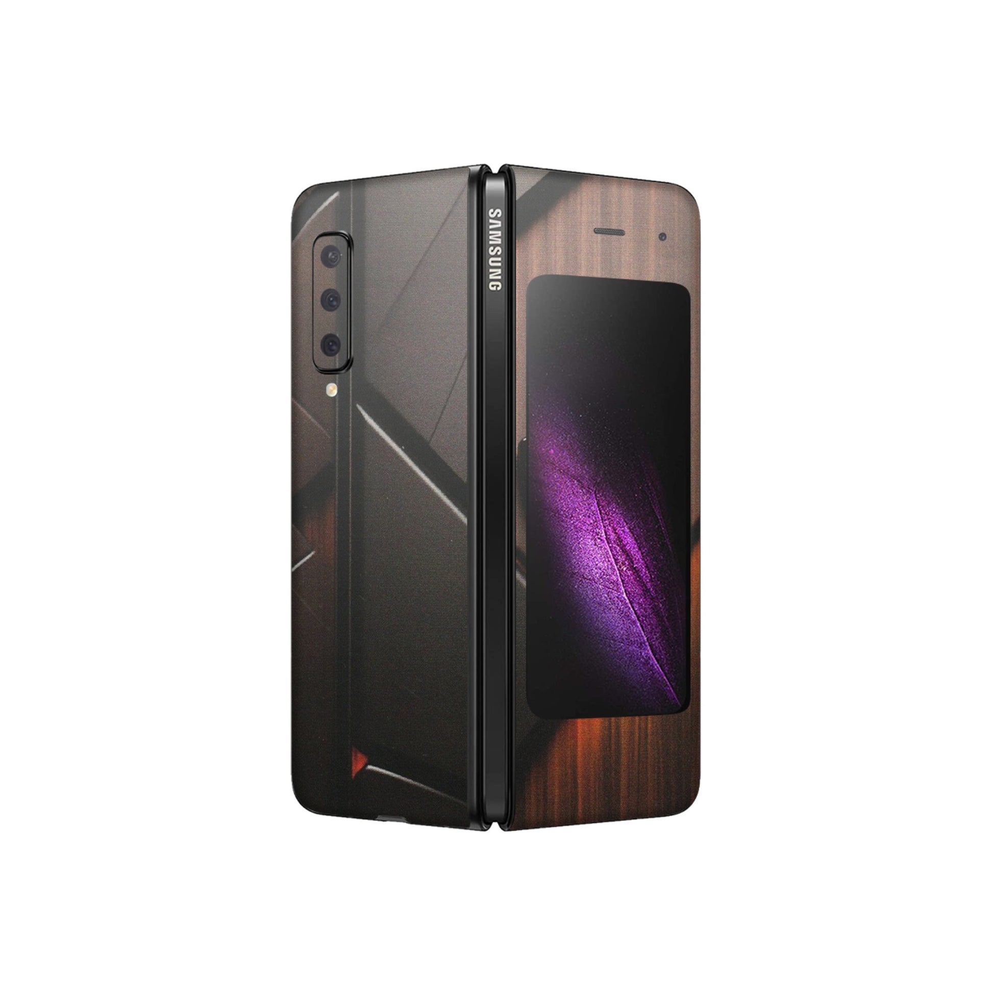 Samsung M/F/Note/Flip and C Phone Skins (All Models) - Lambo Beauty Wood Pattern Sober - Matte Finish (M-51) Samsung Galaxy Fold