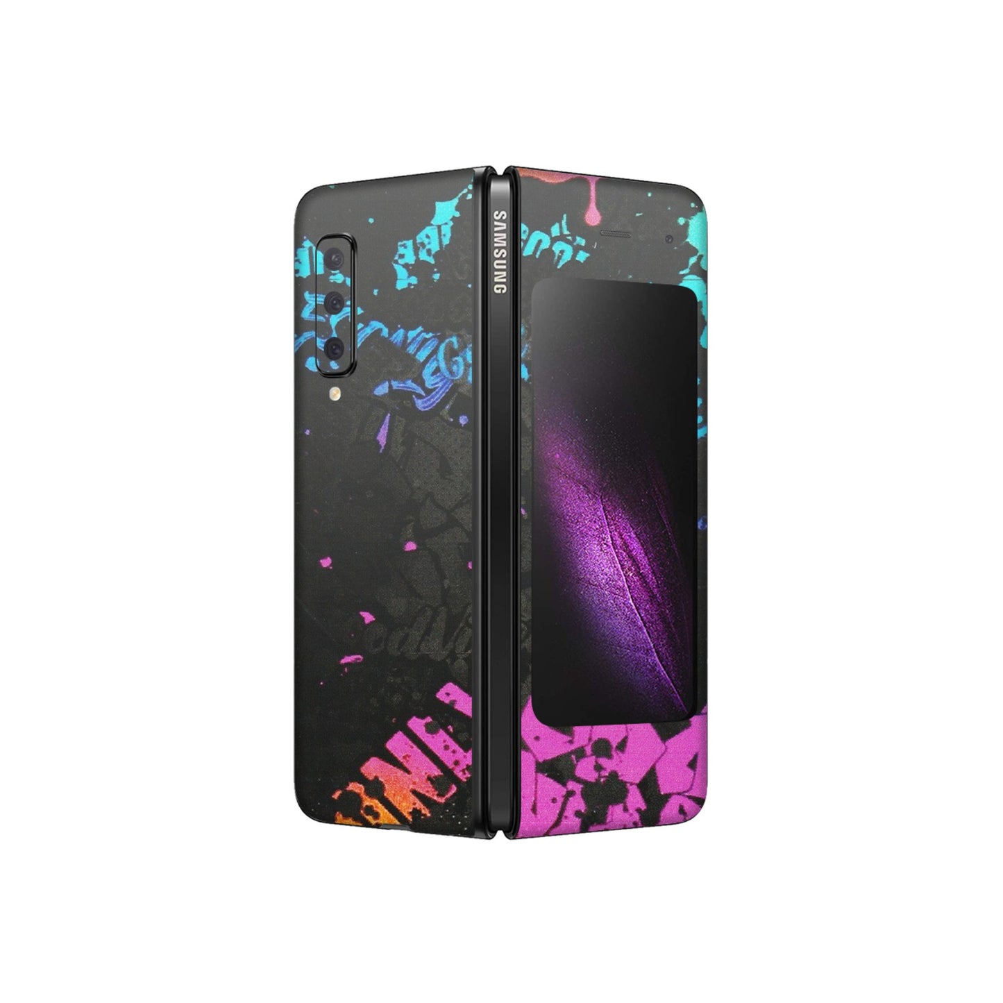Samsung M/F/Note/Flip and C Phone Skins (All Models) - Majestic Black Vibes - Matte Finish (M-62) Samsung Galaxy Fold