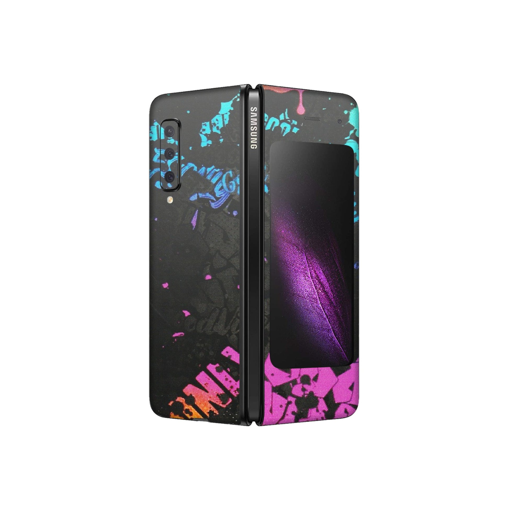 Samsung M/F/Note/Flip and C Phone Skins (All Models) - Majestic Black Vibes - Matte Finish (M-62) Samsung Galaxy Fold