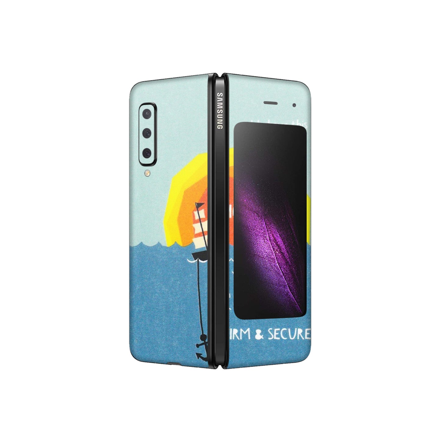 Samsung M/F/Note/Flip and C Phone Skins (All Models) - A Beautiful Sunset of Hope - Matte Finish (M-75) Samsung Galaxy Fold