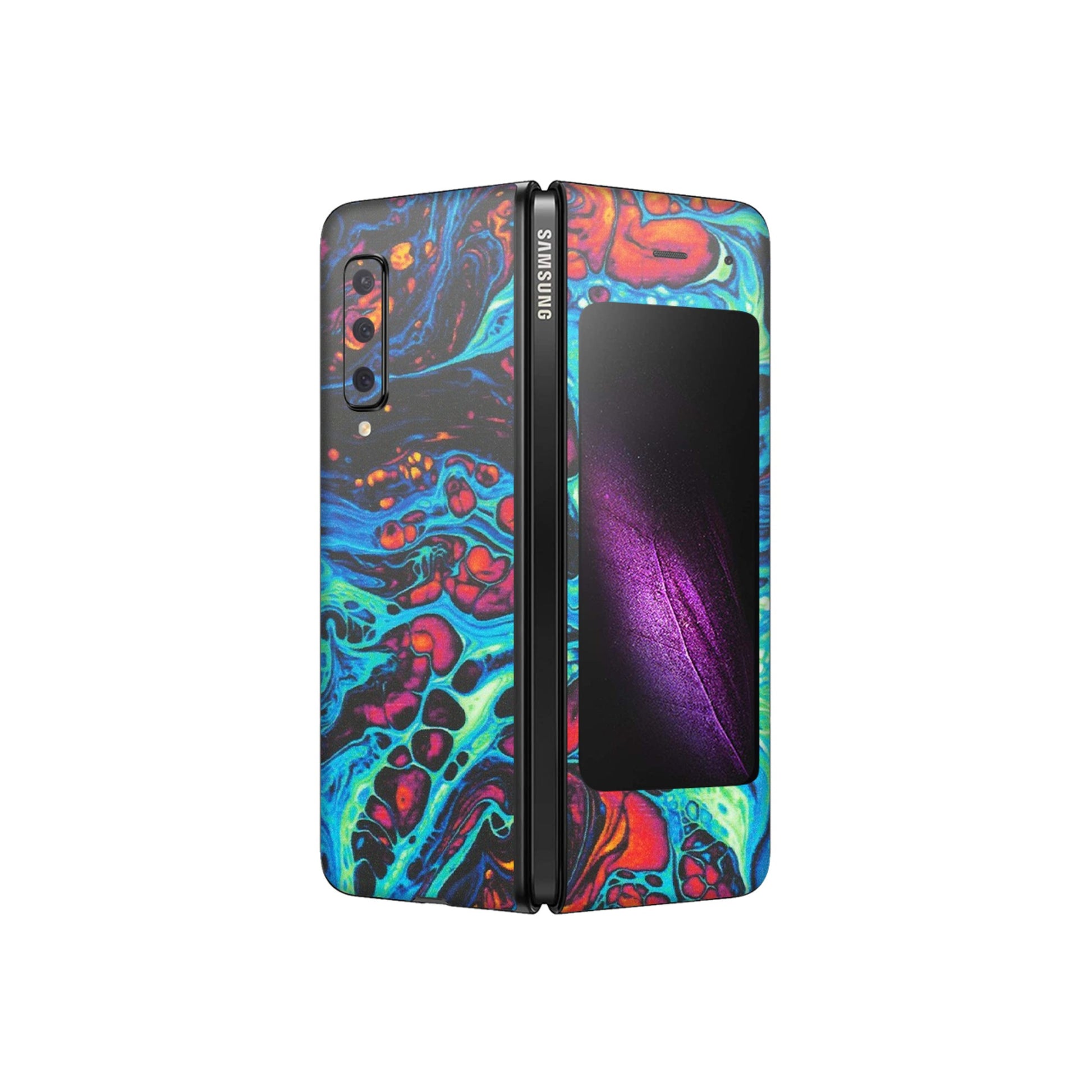 Samsung M/F/Note/Flip and C Phone Skins (All Models) - Majestic Galactic Marbel - Matte Finish (M-85) Samsung Galaxy Fold