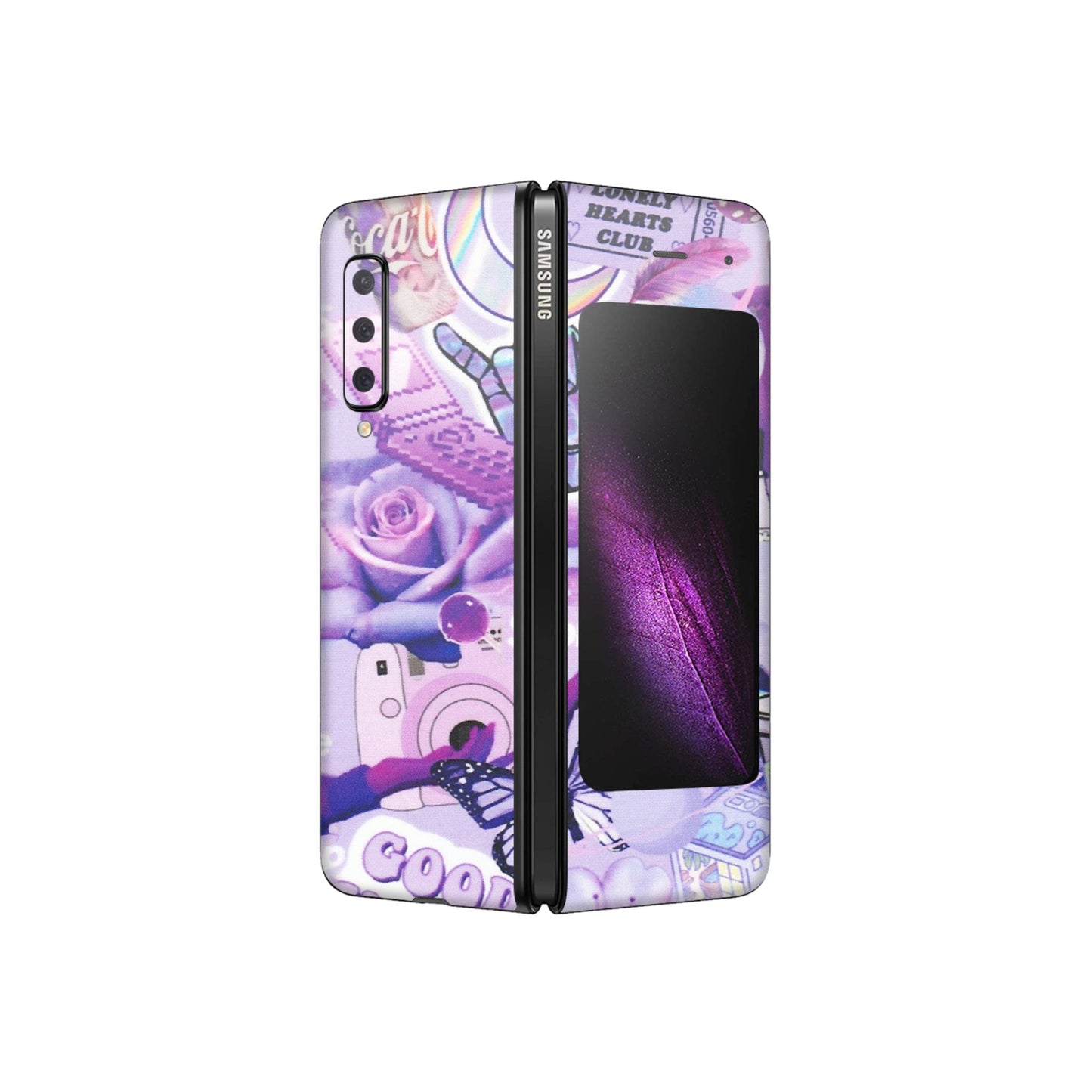 Samsung M/F/Note/Flip and C Phone Skins (All Models) - Supreme Purple Magic - Matte Finish (M-88) Samsung Galaxy Fold