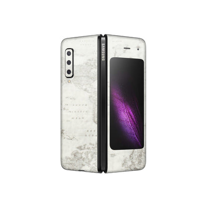 Samsung M/F/Note/Flip and C Phone Skins (All Models) - World Travel Map - Transparent Finish (T-04) Samsung Galaxy Fold