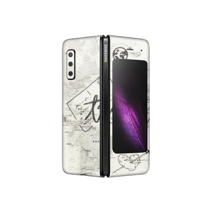 Samsung M/F/Note/Flip and C Phone Skins (All Models) - Travel Ticket - Transparent Finish (T-06) Samsung Galaxy Fold
