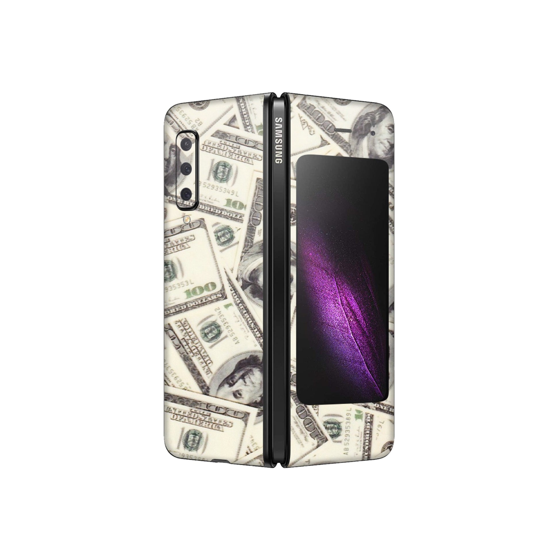 Samsung M/F/Note/Flip and C Phone Skins (All Models) - Dollar Lover - Transparent Finish (T-17) Samsung Galaxy Fold