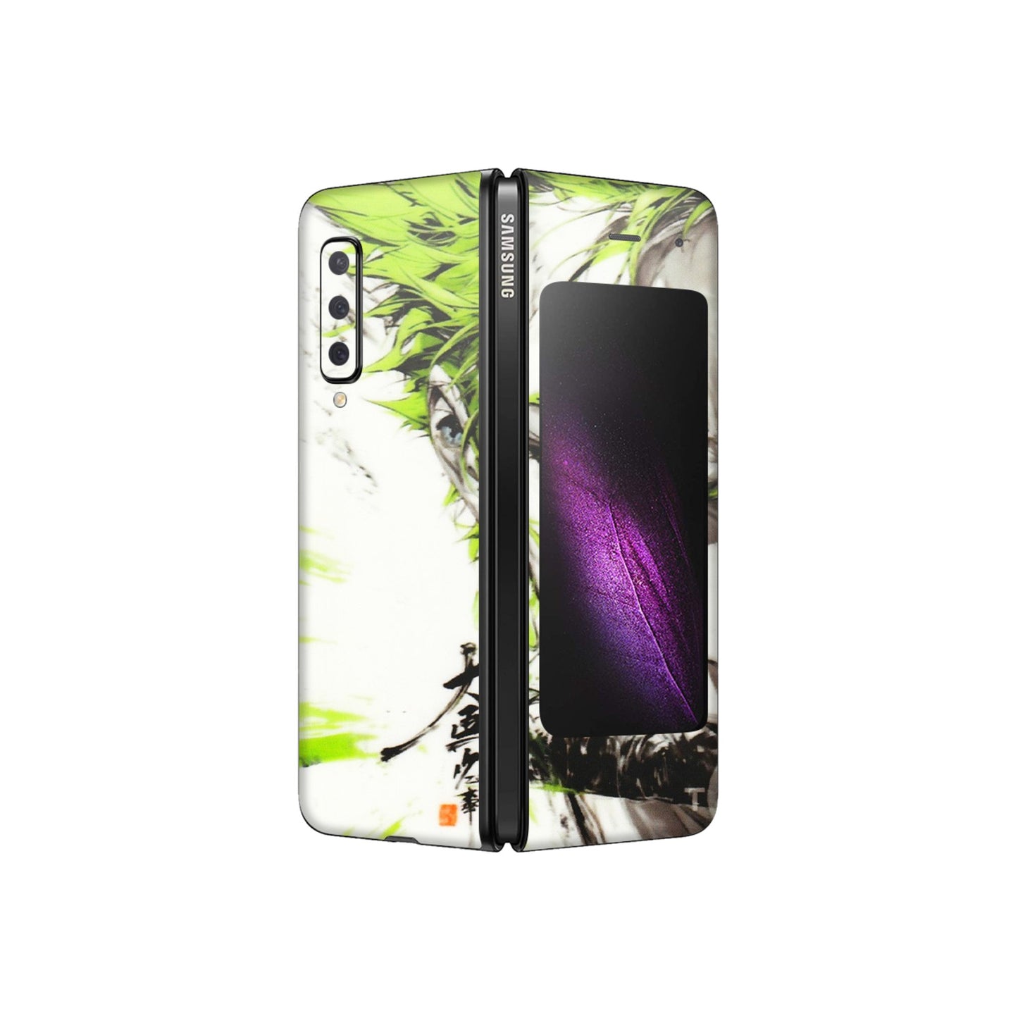 Samsung M/F/Note/Flip and C Phone Skins (All Models) - Roro Taku Anime - Transparent Finish (T-18) Samsung Galaxy Fold