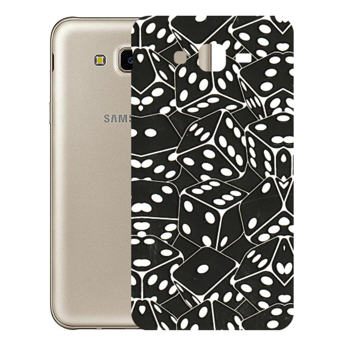 Samsung M/F/Note/Flip and C Phone Skins (All Models) - Big Black Dices - 3D Embossed Finish (L-106) Samsung Galaxy J7 Next