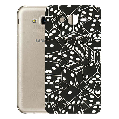 Samsung M/F/Note/Flip and C Phone Skins (All Models) - Big Black Dices - 3D Embossed Finish (L-106) Samsung Galaxy J7 Next