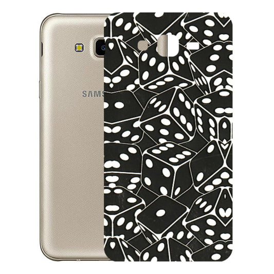 Samsung M/F/Note/Flip and C Phone Skins (All Models) - Big Black Dices - 3D Embossed Finish (L-106) Samsung Galaxy J7 Next