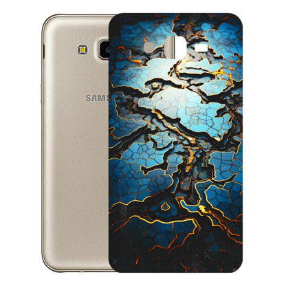 Samsung M/F/Note/Flip and C Phone Skins (All Models) - Blue Gold Abstract - 3D Embossed Finish (L-11) Samsung Galaxy J7 Next