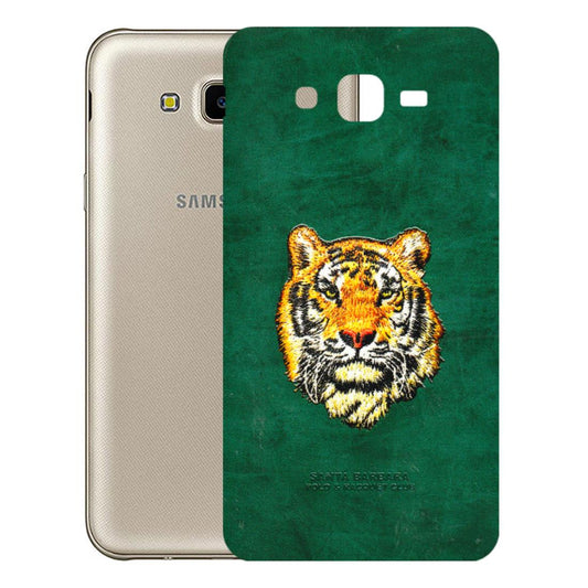 Samsung M/F/Note/Flip and C Phone Skins (All Models) - Leather Feel Tiger - 3D Embossed Finish (L-111) Samsung Galaxy J7 Next