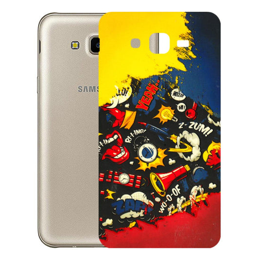Samsung M/F/Note/Flip and C Phone Skins (All Models) - Pacific Doodle Art - 3D Embossed Finish (L-120) Samsung Galaxy J7 Next