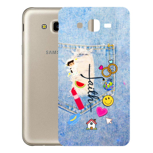 Samsung M/F/Note/Flip and C Phone Skins (All Models) - Denim Jeans Pocket - 3D Embossed Finish (L-134) Samsung Galaxy J7 Next