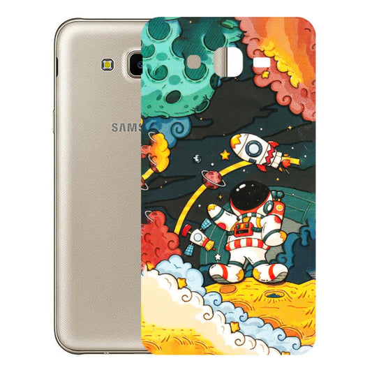 Samsung M/F/Note/Flip and C Phone Skins (All Models) - Astronauts & Spaceship - 3D Embossed Finish (L-145) Samsung Galaxy J7 Next