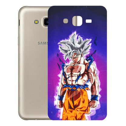 Samsung M/F/Note/Flip and C Phone Skins (All Models) - Goku Purple Anime - 3D Embossed Finish (L-147) Samsung Galaxy J7 Next