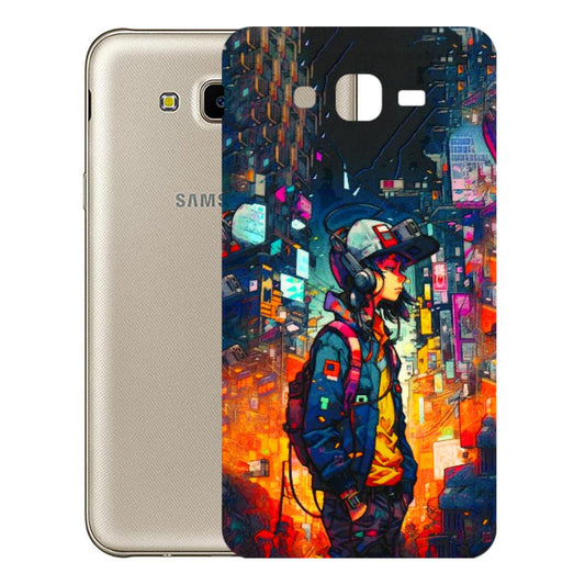 Samsung M/F/Note/Flip and C Phone Skins (All Models) - Street Anime Guy - 3D Embossed Finish (L-158) Samsung Galaxy J7 Next