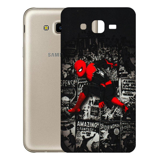 Samsung M/F/Note/Flip and C Phone Skins (All Models) - SpiderMan New - 3D Embossed Finish (L-162) Samsung Galaxy J7 Next