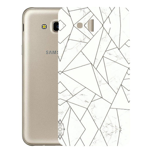 Samsung M/F/Note/Flip and C Phone Skins (All Models) - Luxury White Marble Effect - 3D Embossed Finish (L-168) Samsung Galaxy J7 Next